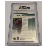 Tiger Woods RC Graded 8.5 NM-MT+ 2001 Upper Deck #1 Rookie Golf Card