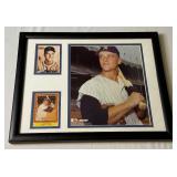 Roger Maris Framed Baseball Photo and Cards