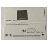 Autin Kearns /200 Auto Card and Patch Framed Piece Upper Deck Authentics Baseball