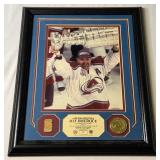 Ray Bourque Autographed Photo, Game-Used Stick Relic, and Medallion Limited Edition Hockey Piece by Highland Mint