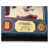 Ray Bourque Autographed Photo, Game-Used Stick Relic, and Medallion Limited Edition Hockey Piece by Highland Mint