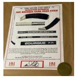 Ray Bourque Autographed Photo, Game-Used Stick Relic, and Medallion Limited Edition Hockey Piece by Highland Mint