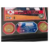 Jonathan Papelbon /1000 limited Edition Framed Piece With Infield Diret MLB COA and Medallion - Baseball