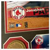 Jonathan Papelbon /1000 limited Edition Framed Piece With Infield Diret MLB COA and Medallion - Baseball