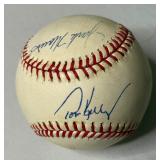 Jack Morris, Tom Kelly, John Gordon and Signed Rawlings OALB Brown Baseball - Minnesota Twins