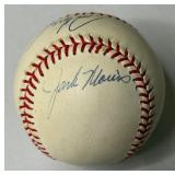 Jack Morris, Tom Kelly, John Gordon and Signed Rawlings OALB Brown Baseball - Minnesota Twins