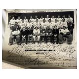 Minnesota Fighting Saints 1974-75 Full Team Signed Photo Roster - Hockey