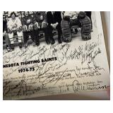 Minnesota Fighting Saints 1974-75 Full Team Signed Photo Roster - Hockey