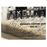 Minnesota Fighting Saints 1974-75 Full Team Signed Photo Roster - Hockey