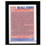 Micahel Jordan 1990 Fleer All-Stars Sticker #5 Basketball Card
