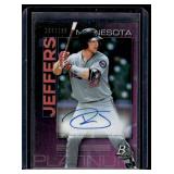 Ryan Jeffers Auto /199 2020 Bowman Platinum #TOP-56 Signed Minnesota Twins Baseball Card