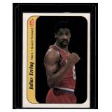 Julius Erving 1986 Fleer Sticker #5 Vintage Basketball Card