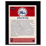 Julius Erving 1986 Fleer Sticker #5 Vintage Basketball Card