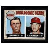 Lou Piniella 1968 Topps Indian Rookie Stars #16 Vintage Baseball Card