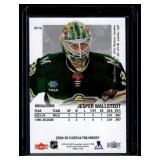 Jesper Wallstedt RC 2025 Fleer Ultra #M-16 Rookie Minnesota Wild Hockey Card