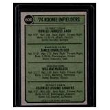 Reggie Sanders RC 1974 Topps Rookie Infielders #600 Vintage Baseball Card