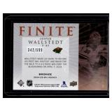 Jesper Wallstedt /599 Bronze RC Insert 2023 SPx Finite Hockey #F-45 Numbered 342/599 Rookie Minnesota Wild Hockey Card