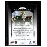 Jesper Wallstedt RC Insert 2025 SP Authentic Pageantry #P-82 Rookie Minnesota Wild Hockey Card
