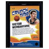 Victor Wembanyama Crunch Time Insert 2025 Donruss #2 Basketball Card