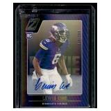 Lewis Cine Auto RC /299 2022 Zenith #185 Numbered 016/299 Rookie Football Card