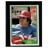 Pete Rose 1981 Topps Coca Cola #8 Vintage Baseball Card