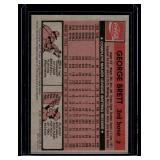 George Brett 1981 Topps Coca Cola #2 Vintage Baseball Card