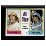 Hank Aaron 1974 Topps All-Star 1st Baseman #332 Vintage Baseball Card