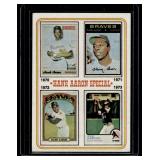 Hank Aaron Special 1974 Topps  #6 Vintage Baseball Card