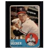Bob Uecker 2nd Year 1st Solo 1963 Topps #126 Vintage Baseball Card