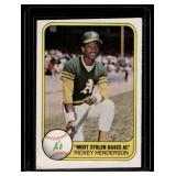 Rickey Henderson 2nd Year 1981 Fleer #351 Vintage Baseball Card