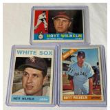 Hoyt Wilhelm 3-Card Lot 1960, 1964, 1966 Vintage Topps Baseball Cards