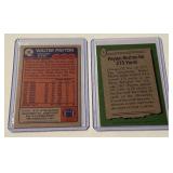 Walter Payton 2-Card Vintage Football Lot 1978 and 1985