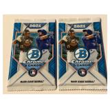 2021 Bowman Chrome Baseball 2 Pack Lot - #1