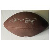 Vernon Davis Signed Wilson NFL Football With Beckett Witnessed COA