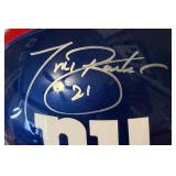 Tiki Barber Signed Full Sized New York Giants Ridell Authentic Football Helmet With Steiner COA