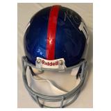 Tiki Barber Signed Full Sized New York Giants Ridell Authentic Football Helmet With Steiner COA