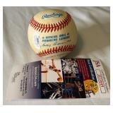 Jose Canseco Signed Baseball Rawlings OALB Brown Ball With JSA COA