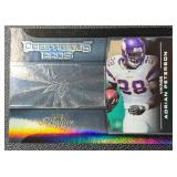 2008 Adrian Peterson NFL Prestige "Prestigious Pros" Platinum 8/10 Minnesota Vikings Football Card No. PPR-35