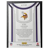 2023 Kirk Cousins NFL Panini National Treasures "Treasured Patches" 2-Color Patch 22/25 Minnesota Vikings Football Card No. TP-KCO