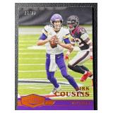 2020 Kirk Cousins NFL Panini Plates and Patches Orange 01/65 Minnesota Vikings Football Card No. 24