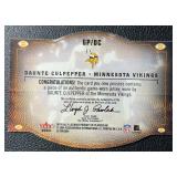 2004 Daunte Culpepper Fleer NFL "Gridiron Producers" Game-Used Minnesota Vikings Football Card No. GP/DC