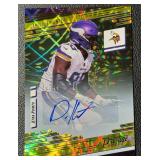 2021 Danielle Hunter Panini Prestige Gold Diamond Auto 44/50 NFL Minnesota Vikings Football Card No. 161