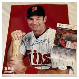 Paul Molitor Signed 8x10" Photo With JSA COA Minnesota Twins Baseball