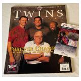 Bert Blyleven Signed Minnesota Twins Baseball Magazine With JSA COA