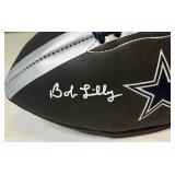 Bob Lilly Signed Dallas Cowboys Football With JSA COA