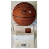 MICHAEL JORDAN AUTOGRAPHED Basketball with PSA / DNA Letter of Authenticity - Spalding Official NBA Ball and Case