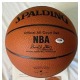 MICHAEL JORDAN AUTOGRAPHED Basketball with PSA / DNA Letter of Authenticity - Spalding Official NBA Ball and Case