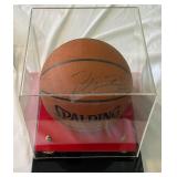 MICHAEL JORDAN AUTOGRAPHED Basketball with PSA / DNA Letter of Authenticity - Spalding Official NBA Ball and Case