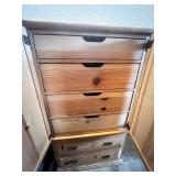 Wooden Wardrobe Cabinet with Drawers and Shelves
