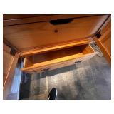 Wooden Wardrobe Cabinet with Drawers and Shelves